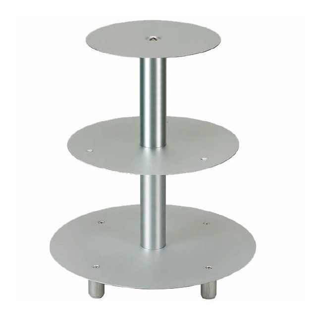 Kakestativ i aluminium, 3 etasjer