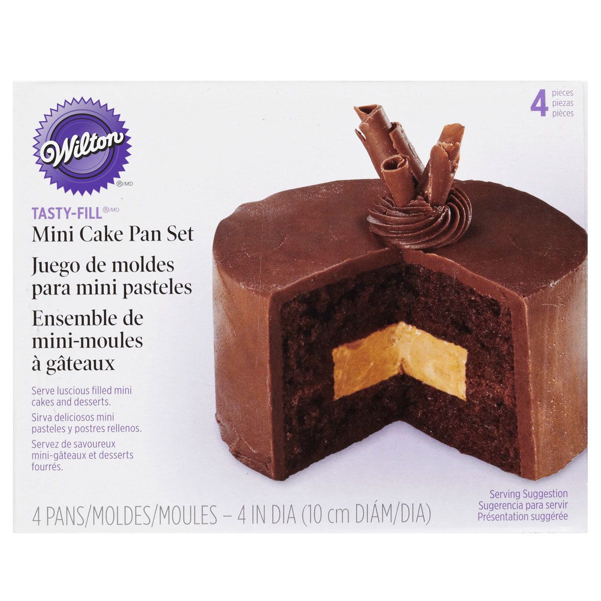 Bakeform, Mini Tasty-Fill Cake Pan Set med 2 former - Wilton^