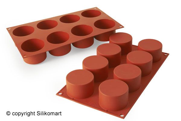Sylinder høy - Silikonform SF119, Silikomart