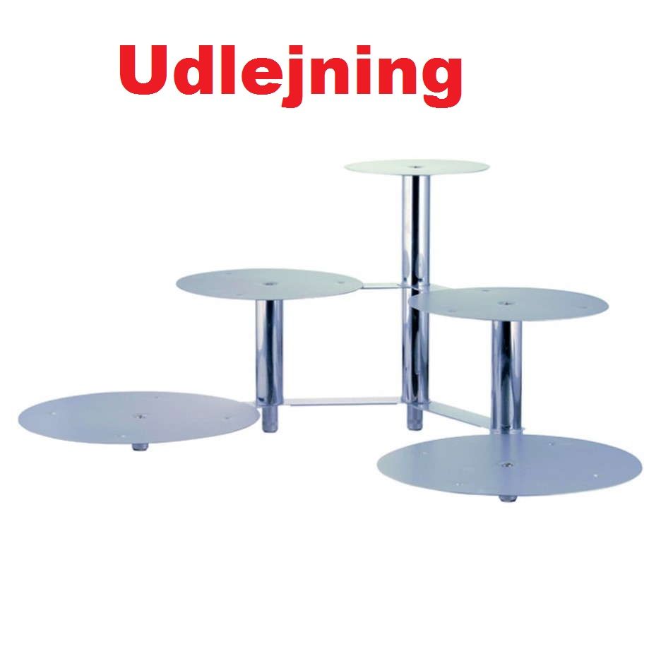 UTLEIE: Kakestativ Aluminium, 5 etasjer Offset
