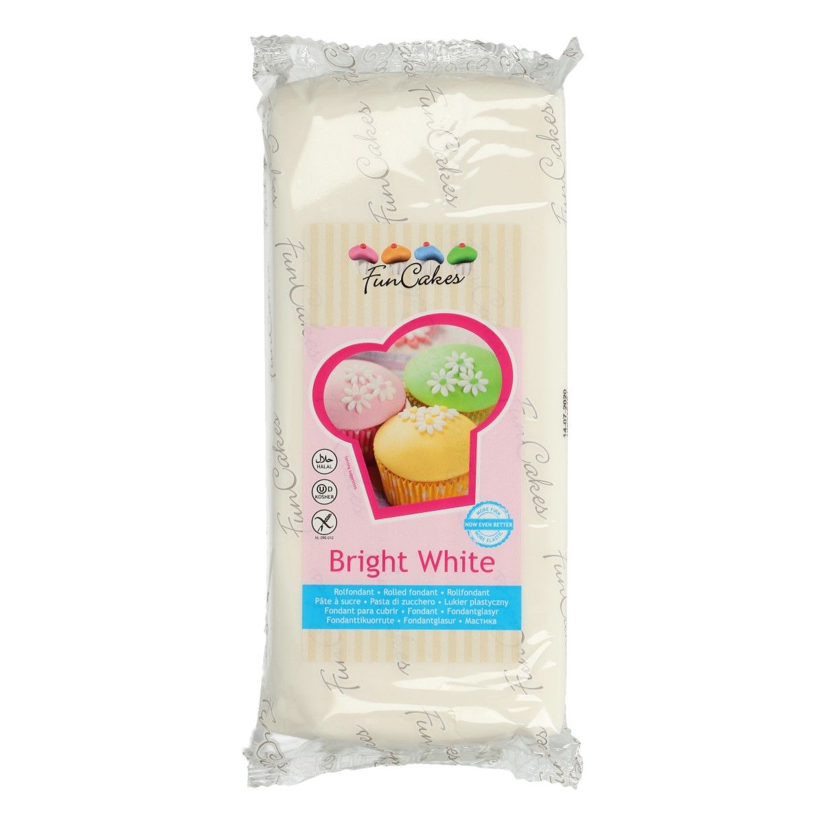 Fondant hvit 50 kg - FunCakes