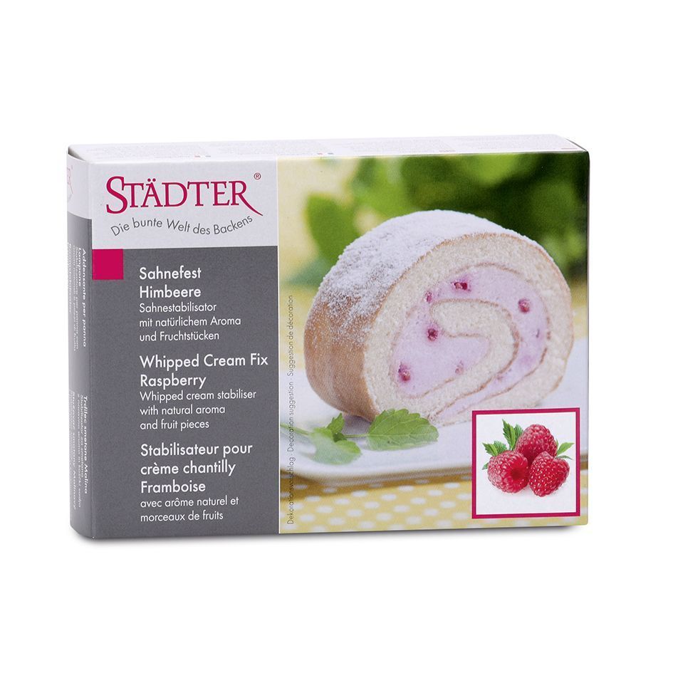 Fromagepulver, bringebær - 125 g. (fløtestivelse)