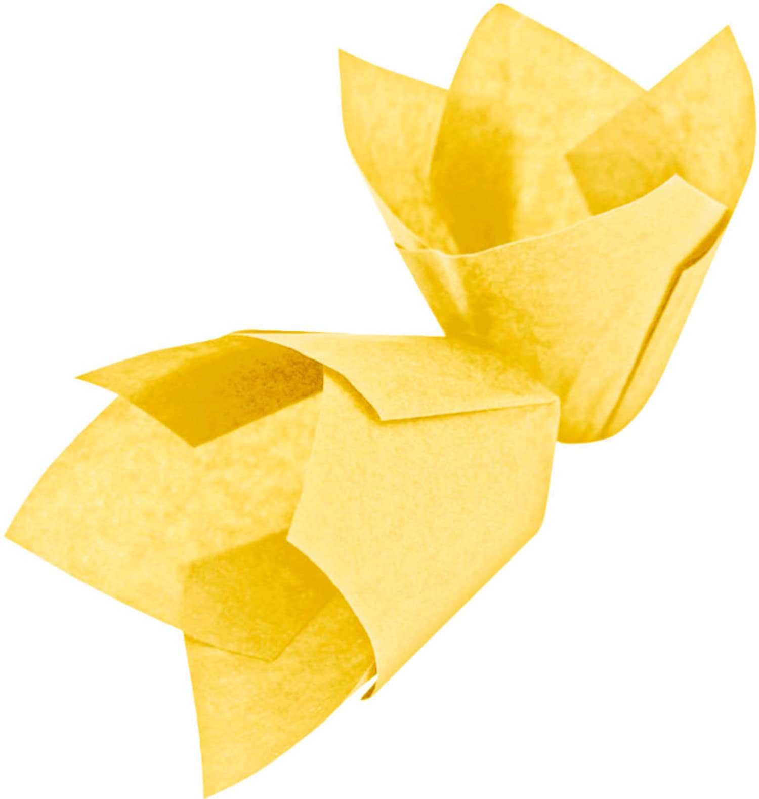 Tulipan muffinsformer gul, 200 stk.