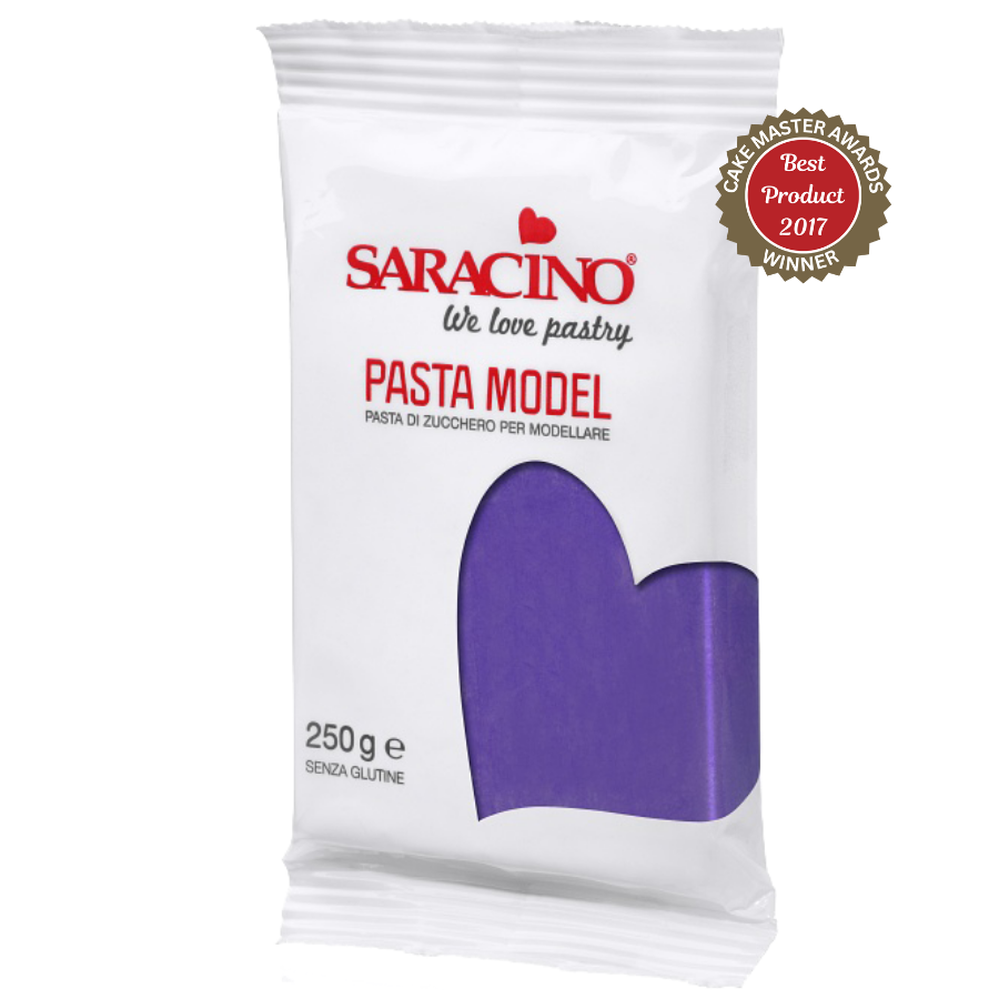 Lilac modelleringspasta - 250 g, Saracino - BEST FØR 04/26