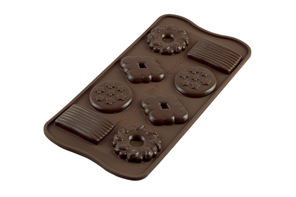 Choco Biscuit - sjokoladeform i silikon, Silikomart^