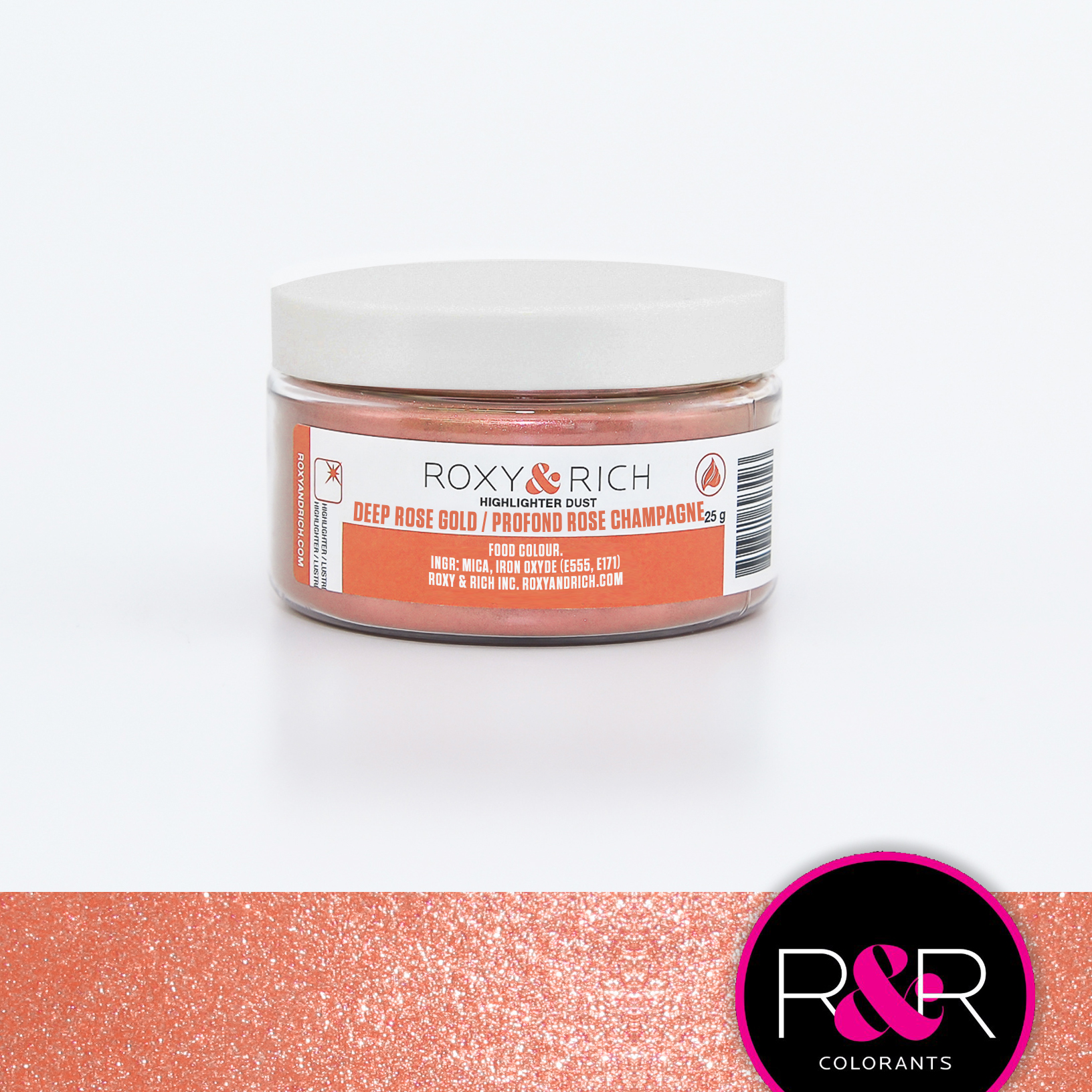 Deep Rose Gold 25g - Highlighterstøv, Roxy & Rich^