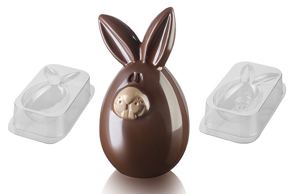 Kit Lucky Bunny - sjokoladeformsett, Silikomart Professional^