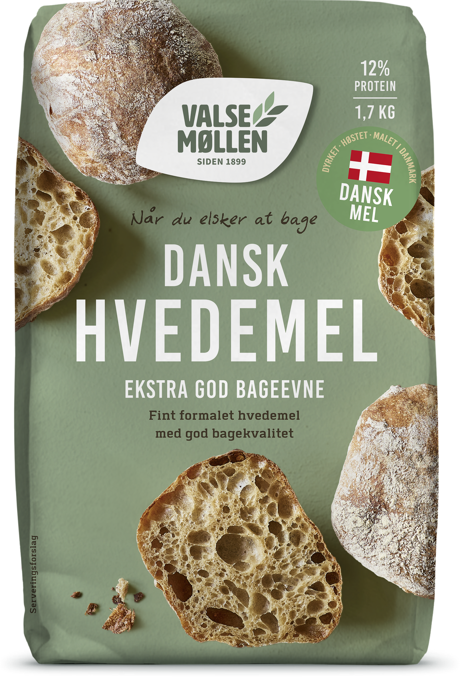 Dansk hvetemel, 1,7 kg