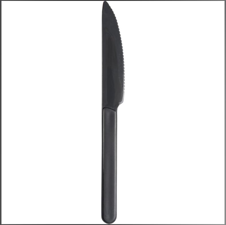 Kniv 18 cm – grå PP, til flergangsbruk 50 stk., ABENA Gastro