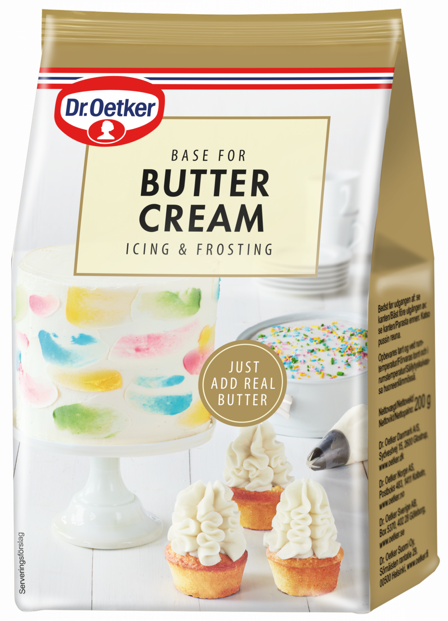 Bunn for smørkrem - 230 g, Dr. Oetker