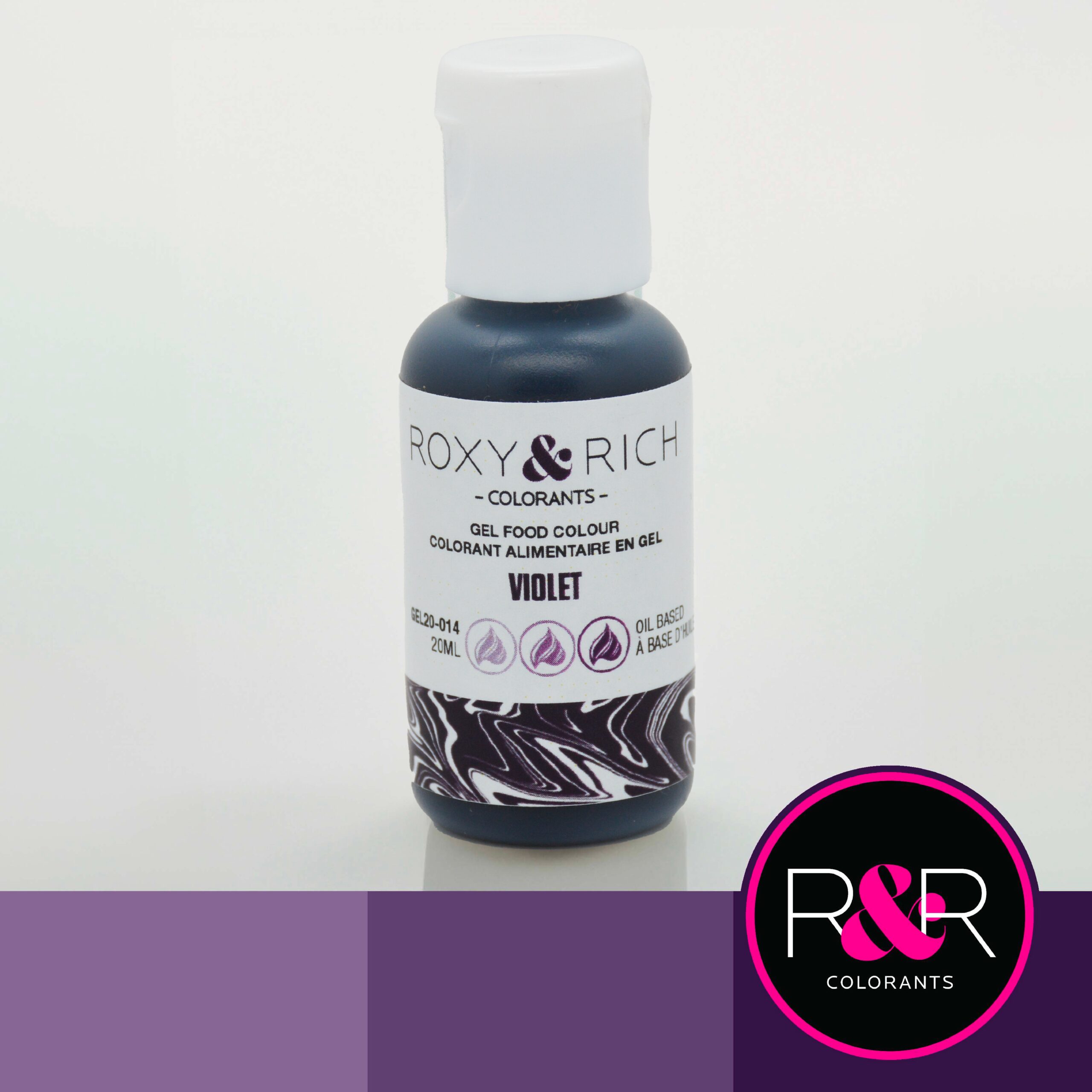 Violet Gel Colour - 20 ml, Roxy & Rich