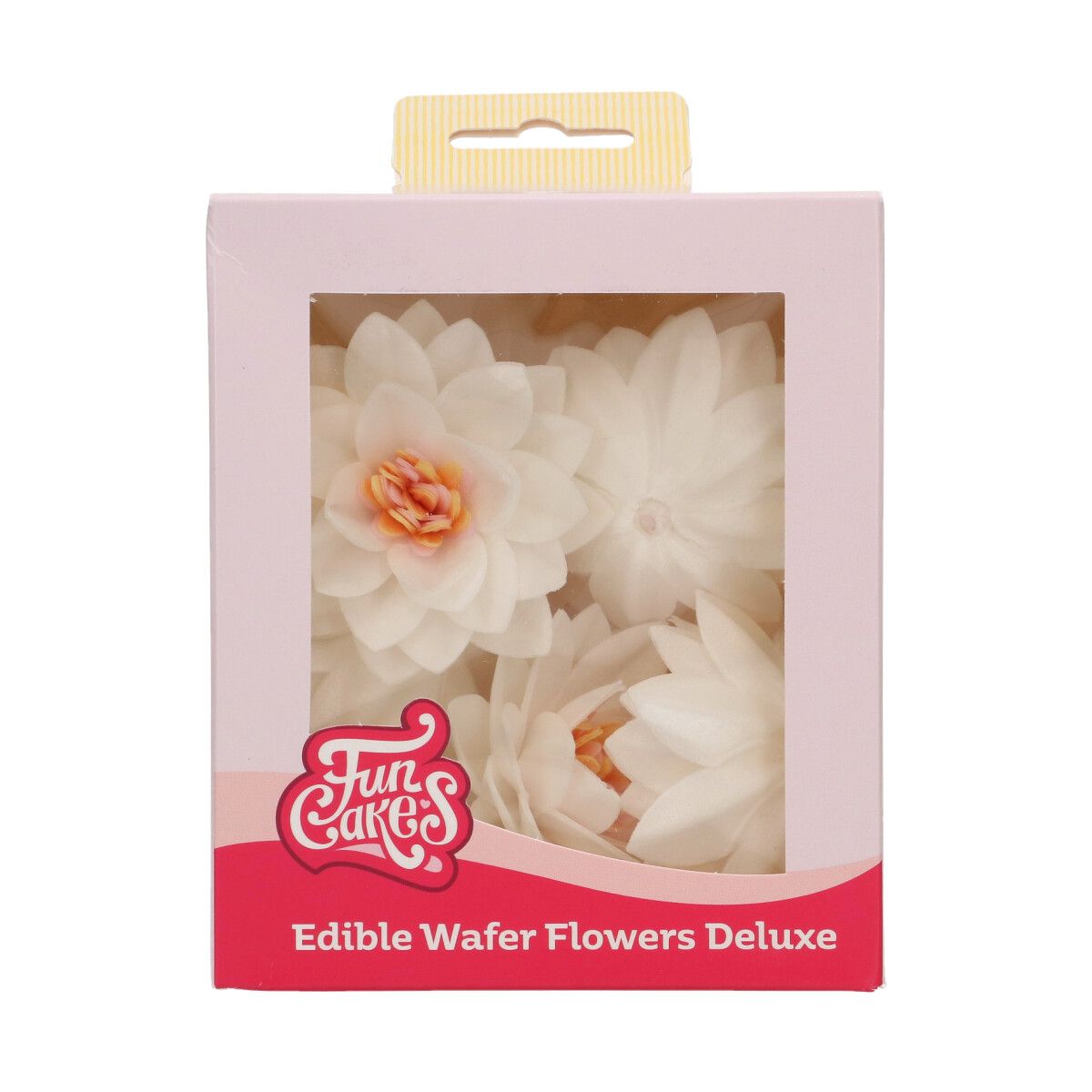 Spiselig vaffelblomst - Lotus hvit 10 stk, FunCakes