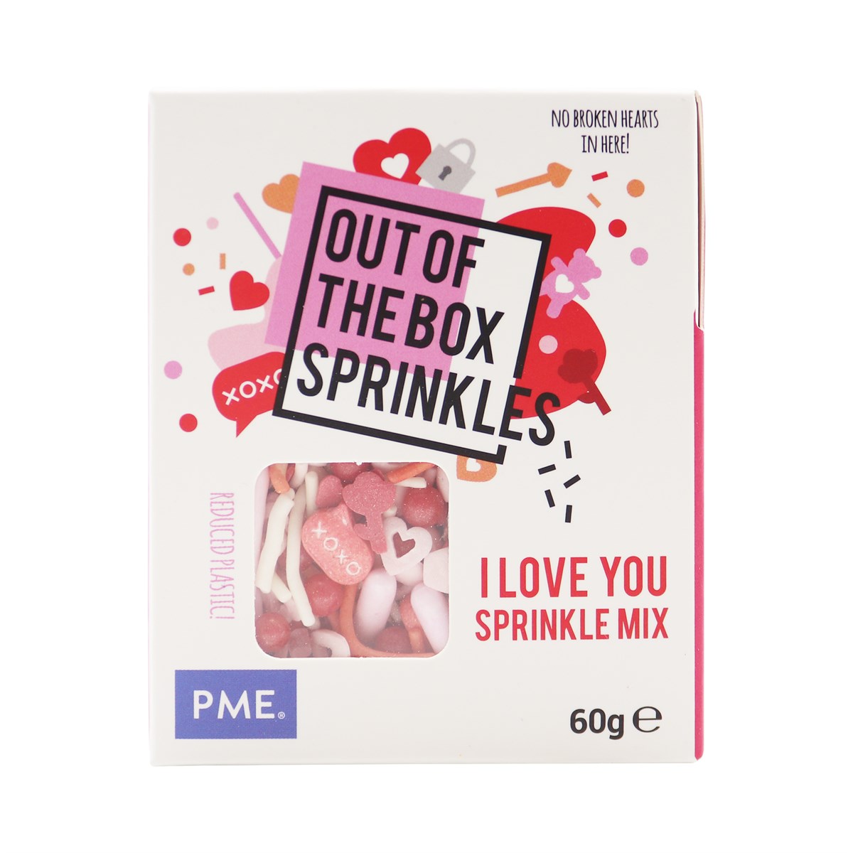 Out The Box Sprinkle Mix - I Love You 60 g, PME - BEST FØR 11/26^
