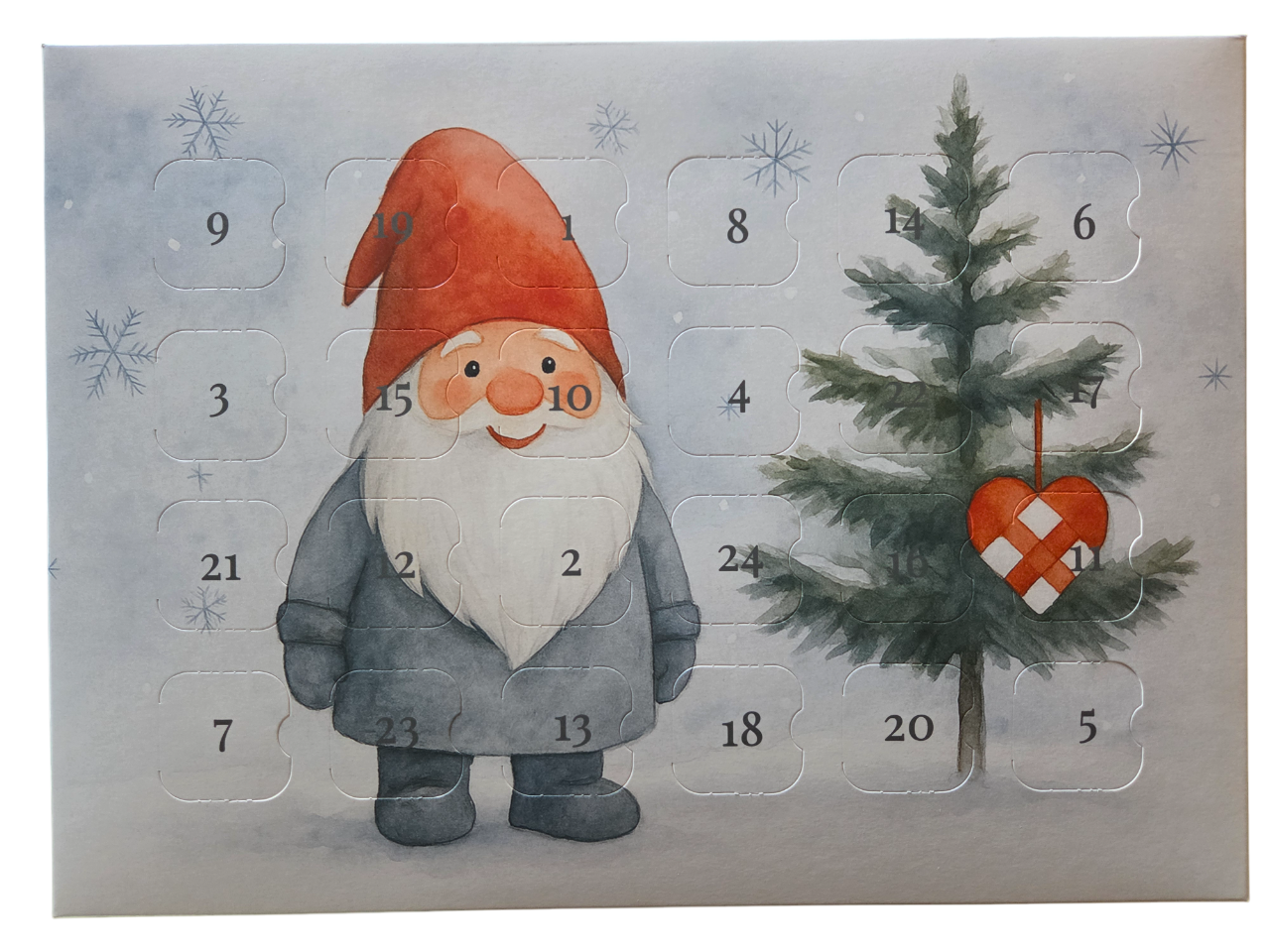 24 Luker Julekalender - Nisse, 20 stk.