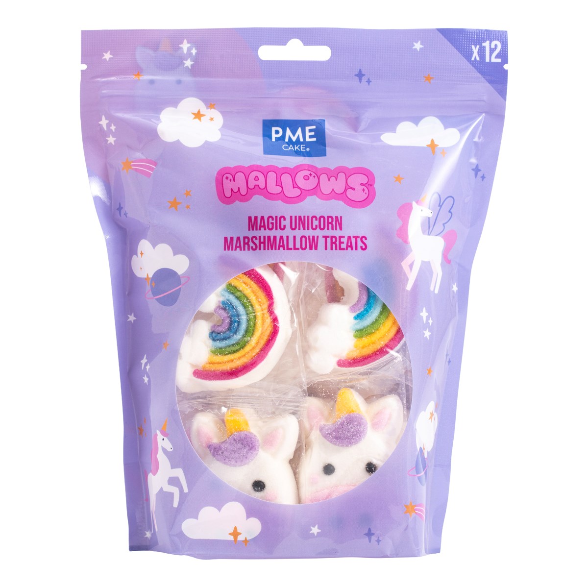 Marshmallow – Enhjørninger og regnbuer 12 stk. 180 g, PME